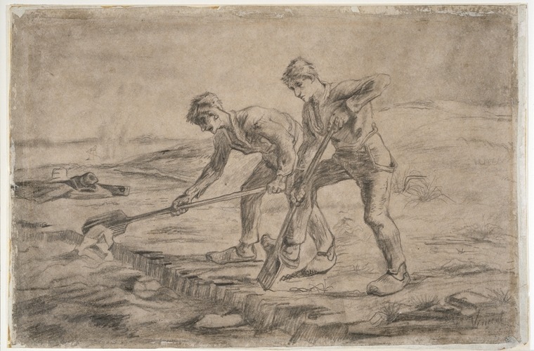 Les Bêcheurs - Vincent van Gogh © Ville de Mons