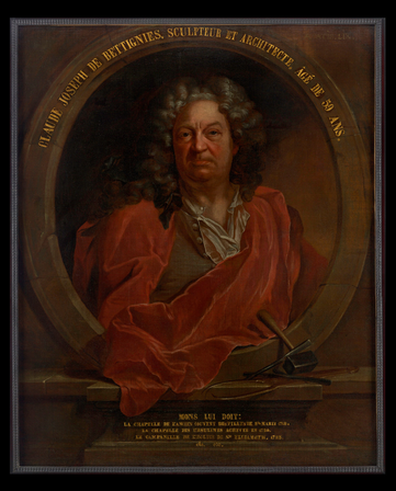 Portrait du sculpteur et architecte Claude-Joseph de Bettignies (1675-1740) par un artiste anonyme. © Collection communale - Ville de Mons.